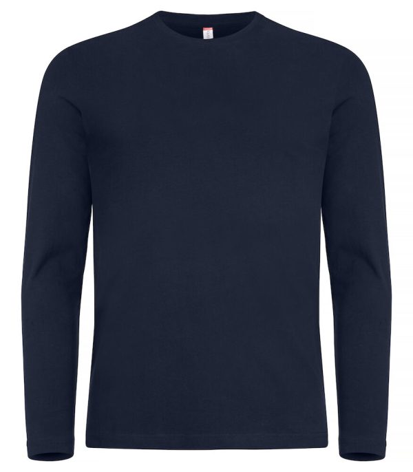 clique premium fashion t ls dark navy voorzijde yippenco textiles