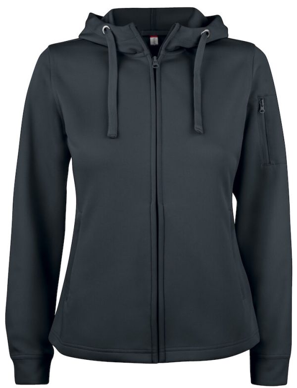 clique basic active hoody full zip dames yippenco textiles 6 e1711546805172