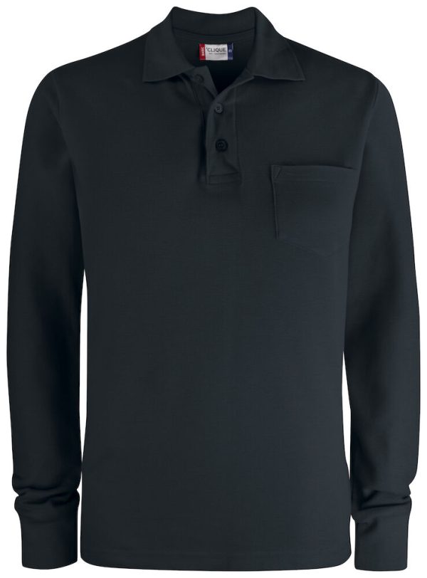 clique basic polo pocket ls yippenco textiles 3