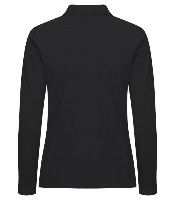 clique stretch premium polo ls dames yippenco textiles 3