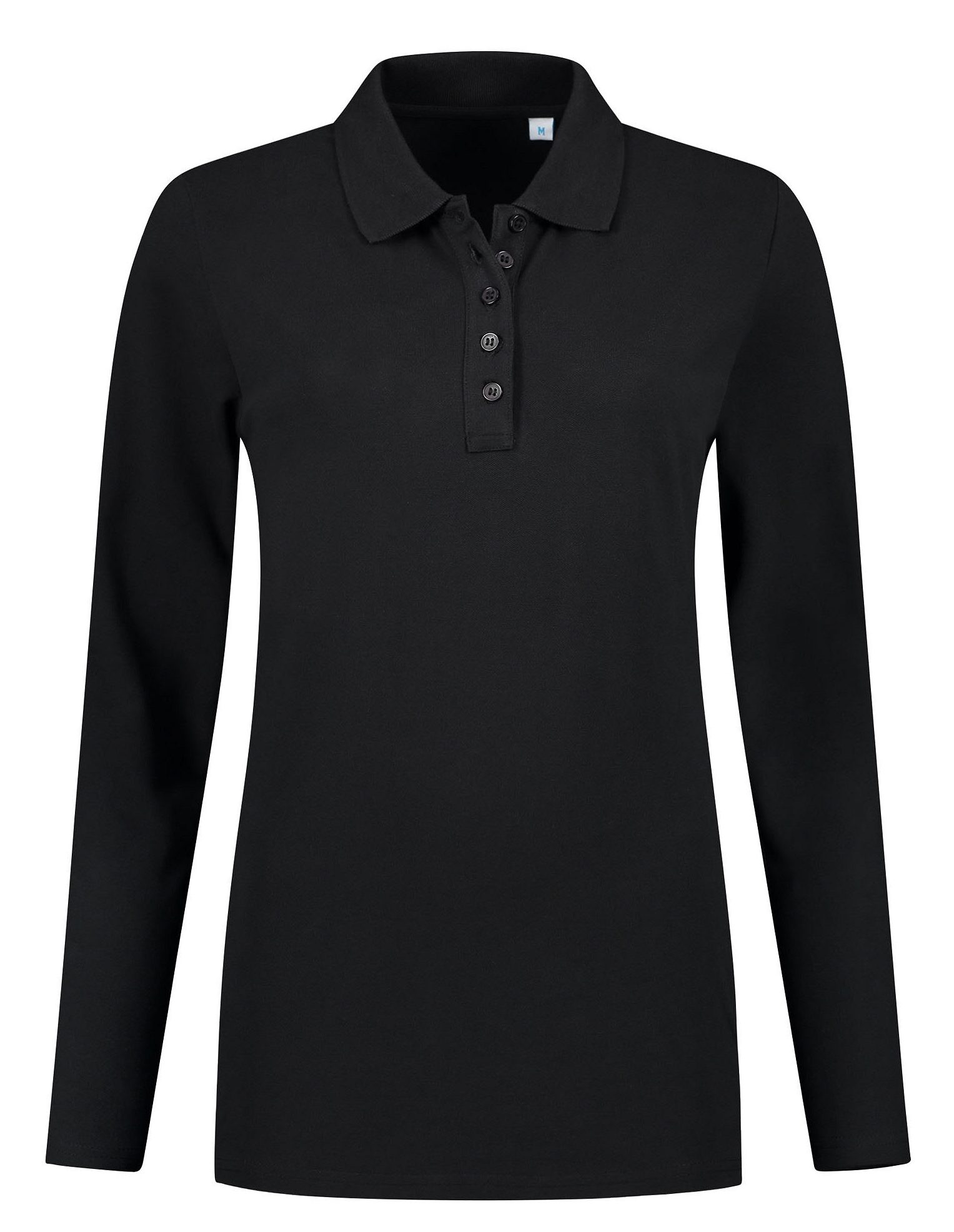 ls basic cotton elastane polo ls dames yippenco textiles 7 e1711035453354