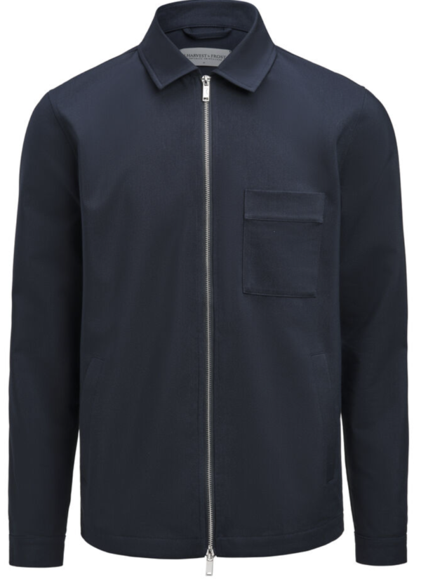 j.harvest frost modern zip overshirt Yippenco Textiles