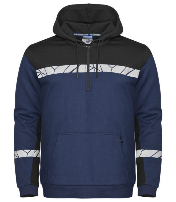 projob progression hoodie half zip Yippenco Textiles