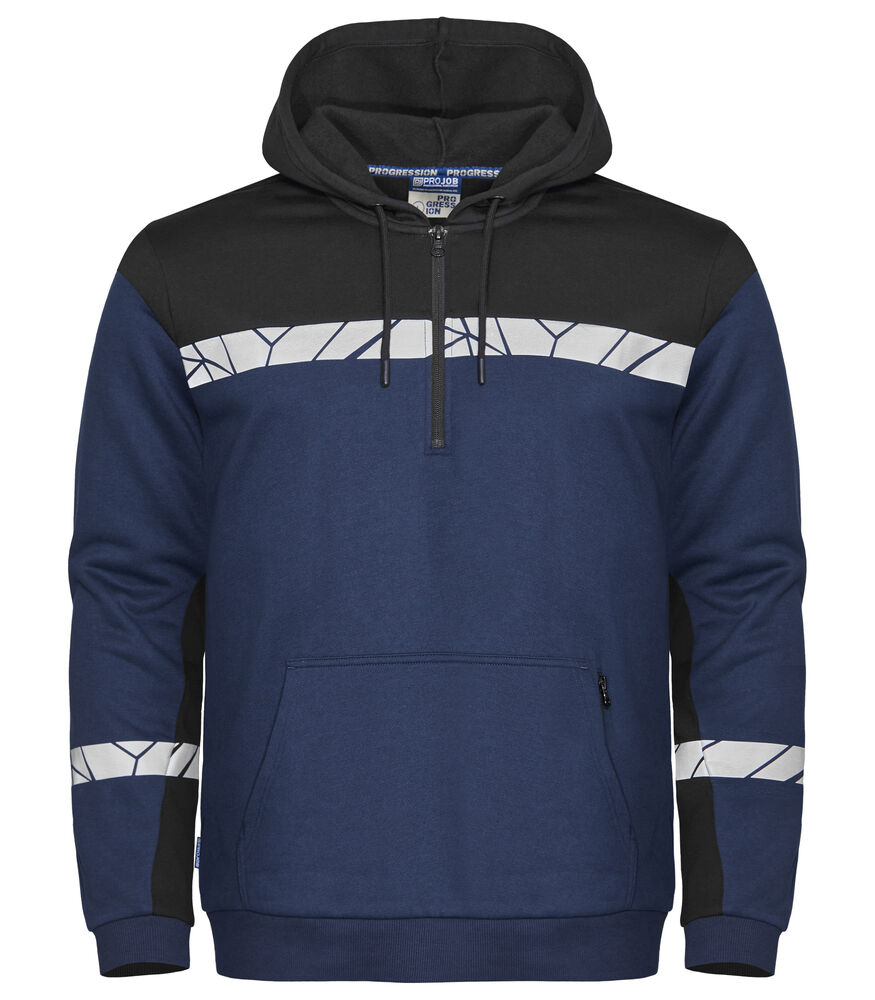 projob progression hoodie half zip Yippenco Textiles