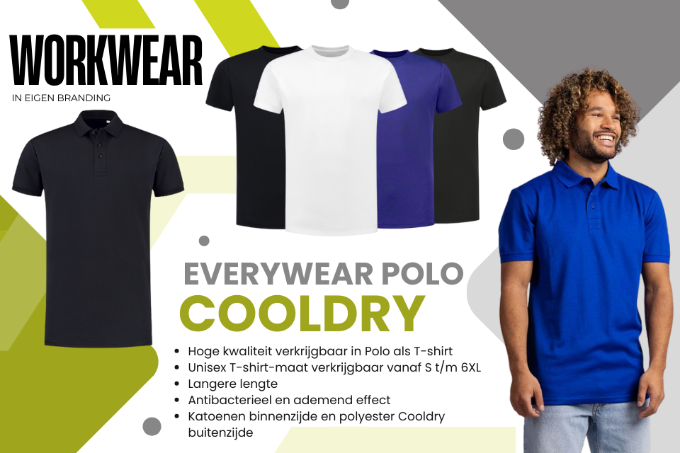 everywear cooldry werkkleding Yippenco Textiles