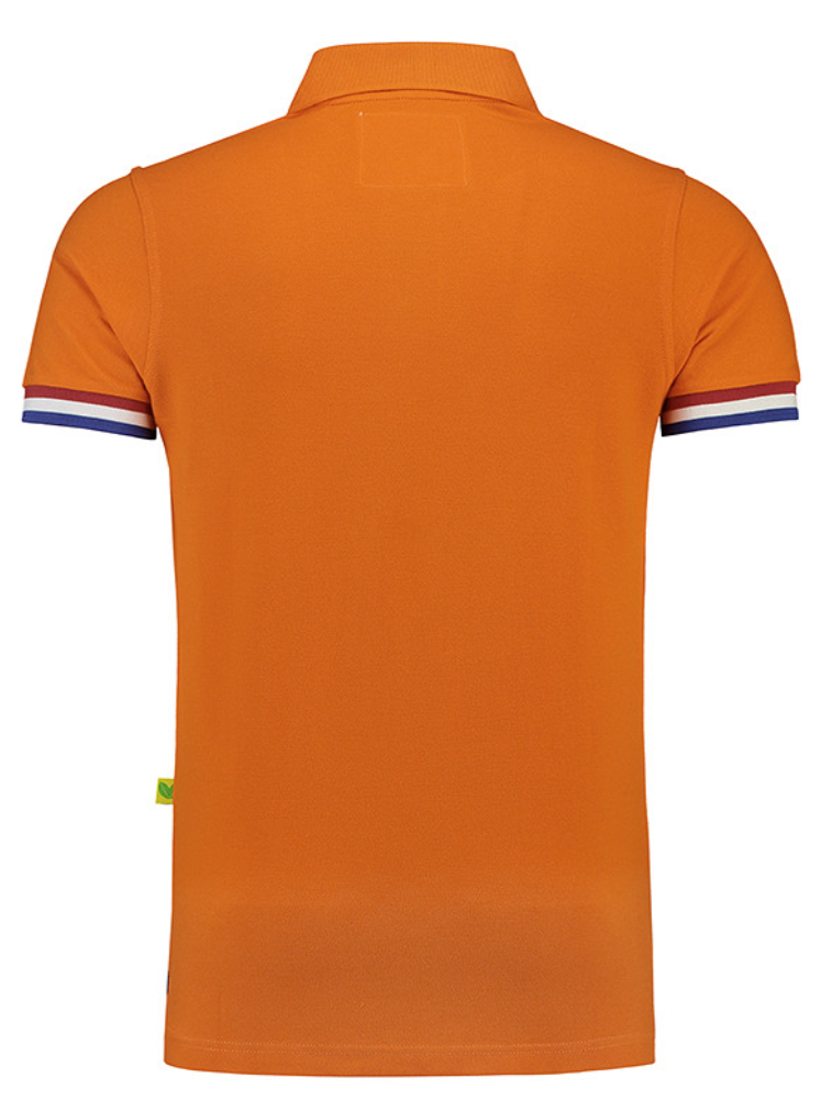 ls fan polo oranje Yippenco Textiles