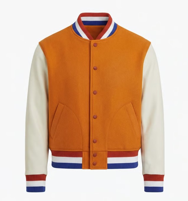 wk varsity college jacket Yippenco Textiles