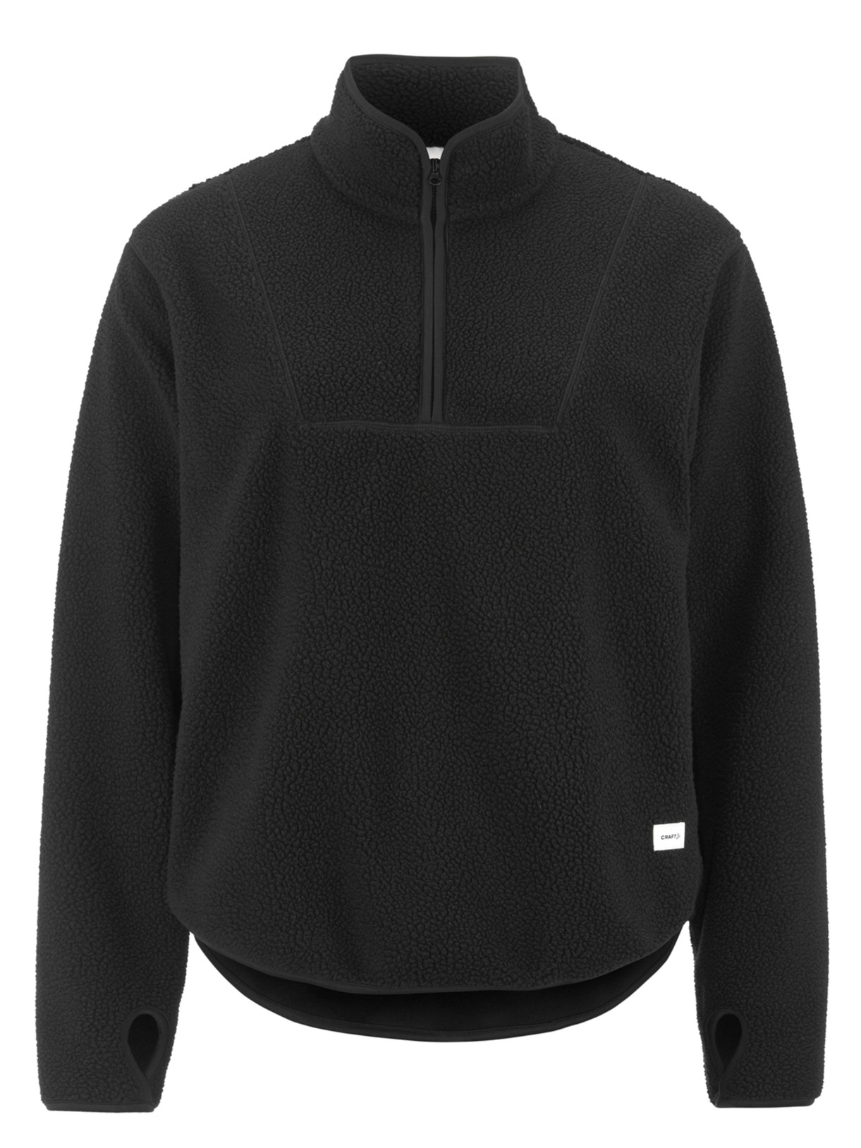 craft join pile fleece half zip dames Yippenco Textiles