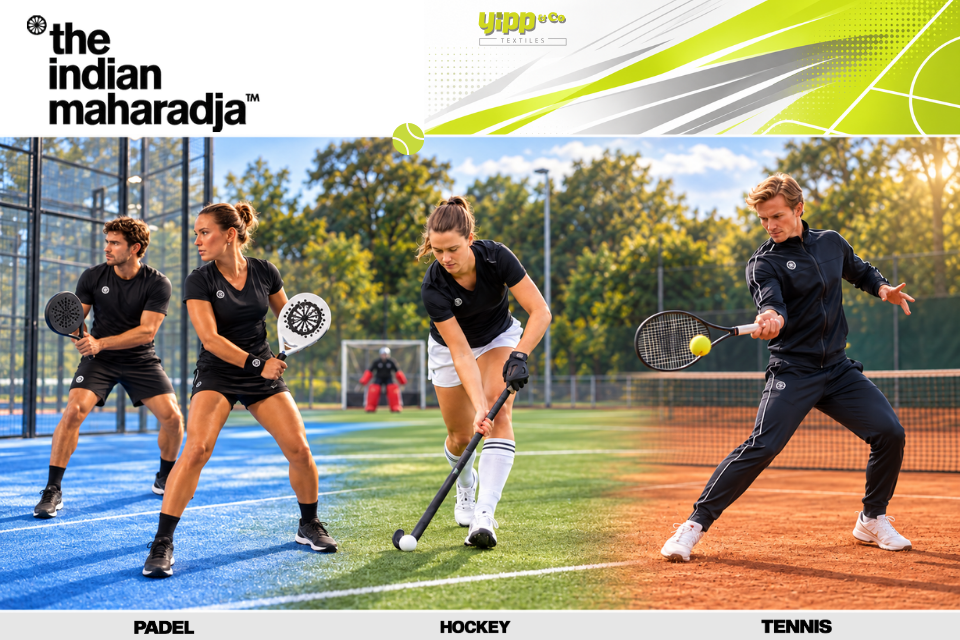 The Indian Maharadja sportkleding voor padel, hockey en tennis